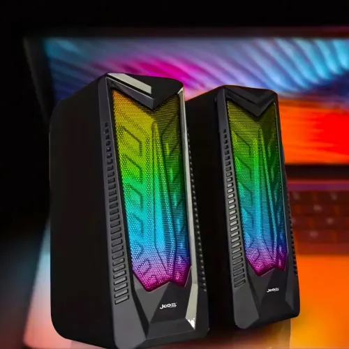 Колонки для компьютера и ноутбука JEDEL S524 RGB 2.0, С RGB подсветкой, 6 вт
