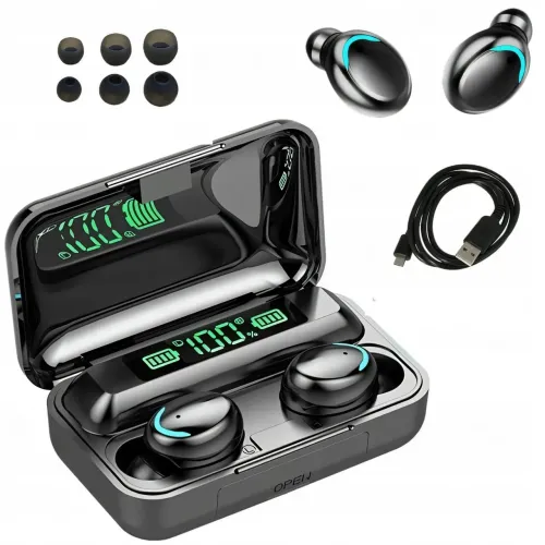 Беспроводные наушники Bluetooth F9 TWS WIRELESS, 2000 mAh - фото 4