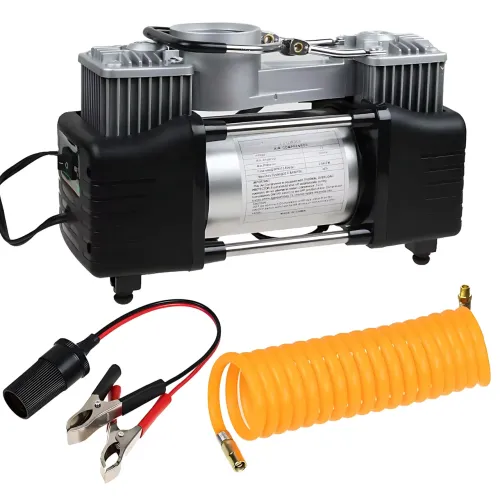 Компресор автомобільний двопоршневий Air Compressor 12v 628-4x4 - фото 4