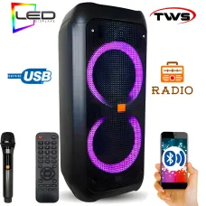 Акустическая система, Колонка с микрофоном ZXX-5506, 30Вт, 25х56х24см