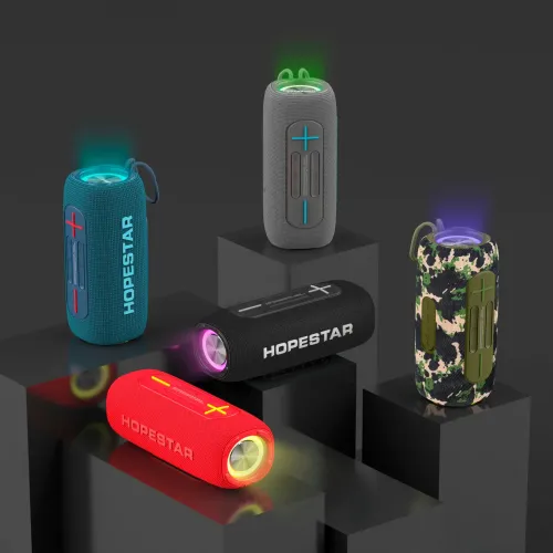 Портативна бездротова Колонка Hopestar P32, 20w, 3000 mAh, Вологозахищена Ipx 7 Червоний - фото 4