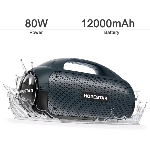 Портативна бездротова колонка Hopestar A50 party, 80W, 12000 mAh, захист від вологи - фото 8