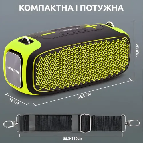 Колонка портативна бездротова Hopestar A30, 55 W, Вологозахищена - фото 10