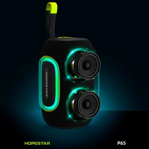 Колонка бездротова маленька Hopestar p65, 20 W, 3000 mAh, вологозахищена Ipx 6 - фото 3