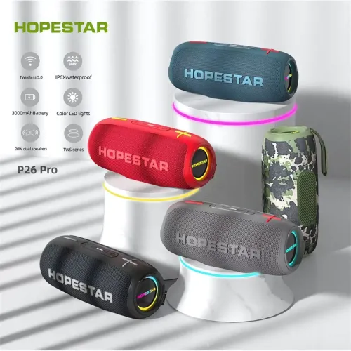 Колонка бездротова Hopestar p26, 10 W, 2400 mAh, Вологозахищена Ipx 7 - фото 4