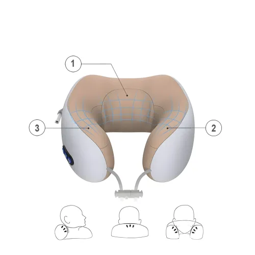 Массажная подушка для шеи Gelius Smart Pillow Massager GP-PM001 - фото 7