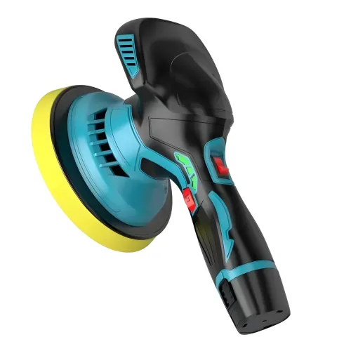 Полировальная машинка Waxing Polisher YK49 аккумуляторная с насадками 1250W, Шлифовальная машинка - фото 3