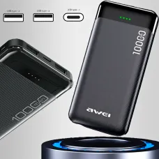 Портативное зарядное устройство Power Bank Awei P37K 10000mah