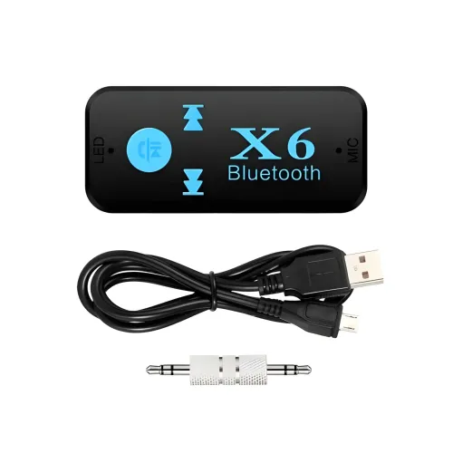 Беспроводной адаптер Bluetooth-приемник аудио ресивер BT-X6 AUX - фото 5