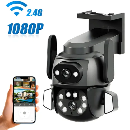 Камера видеонаблюдения WIFI, Full hd DOUL CAM Q 821, Ночная сьемка