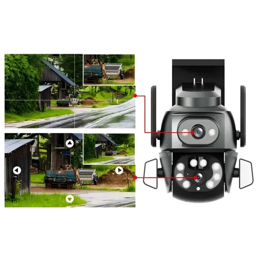 Камера видеонаблюдения WIFI, Full hd DOUL CAM Q 821, Ночная сьемка - фото 5