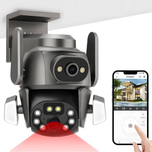 Камера видеонаблюдения WIFI, Full hd DOUL CAM Q 821, Ночная сьемка - фото 2