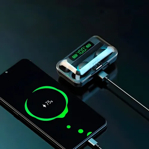 Бездротові Bluetooth-навушники TWS BTH-F-5 2000 мА·год чорні - фото 8