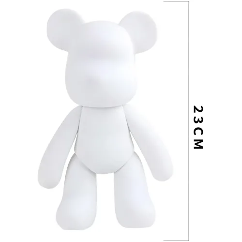 Набор для творчества 23 см флюидный Мишка fluid violent bear bearbrick, с набором красок - фото 10