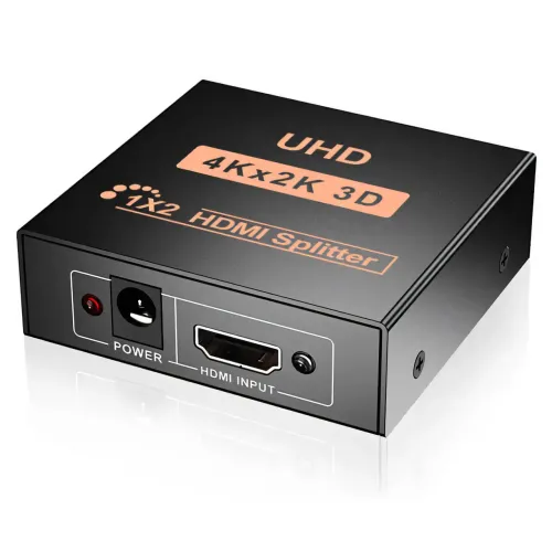 Активний HDMI-розгалужувач на 2 порти UHD, двоспрямований відео сплітер 4К - фото 3