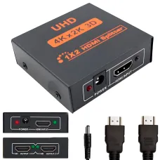 Активный HDMI разветвитель на 2 порта UHD, двунаправленный видео сплиттер 4К