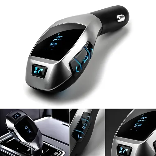 ФМ модулятор в машину FM MOD. X5 BT Bluetooth трансмиттер для авто