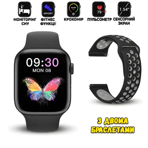Смарт-годинник Smart Watch T55, вологозахист ip 67 - фото 3