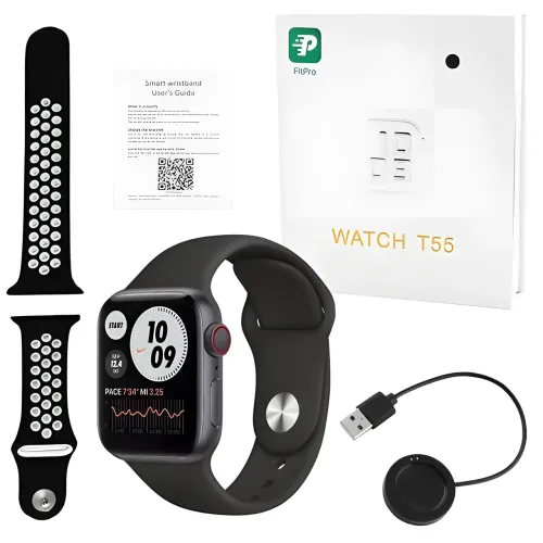 Смарт-годинник Smart Watch T55, вологозахист ip 67 - фото 8