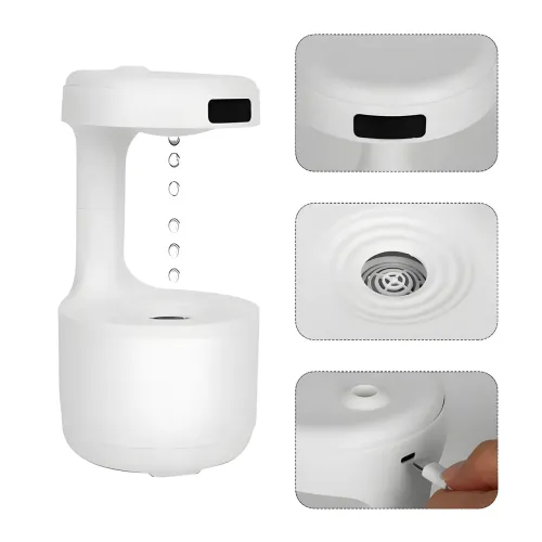 Антигравитационный капельный увлажнитель воздуха Anti Gravity Humidifier, 800 мл - фото 3