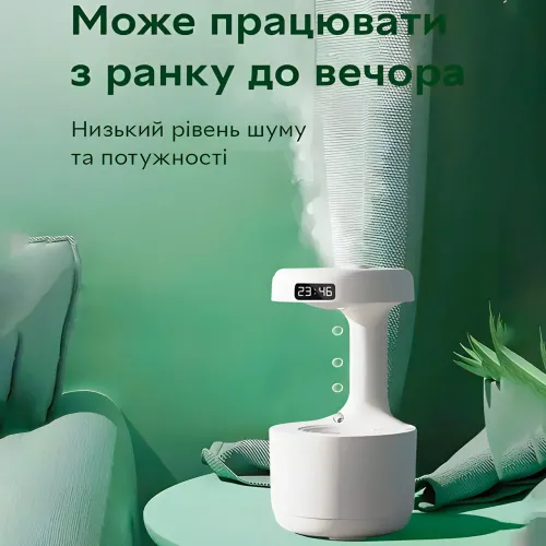 Антигравитационный капельный увлажнитель воздуха Anti Gravity Humidifier, 800 мл - фото 5