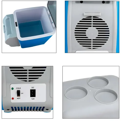 Портативный автохолодильник от прикуривателя 12V Portable Electronic Fridge Freezer PF-7535 на 7.5 л - фото 5