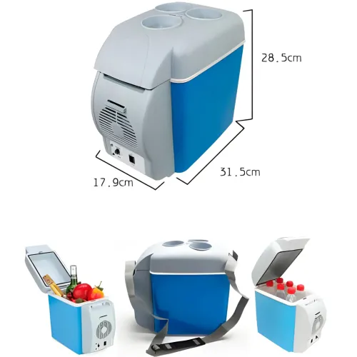 Портативный автохолодильник от прикуривателя 12V Portable Electronic Fridge Freezer PF-7535 на 7.5 л - фото 8
