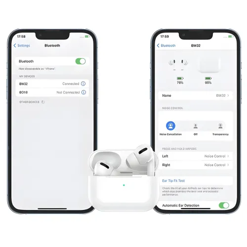 Беспроводные вакуумные Bluetooth наушники Borofone BW32 - фото 7