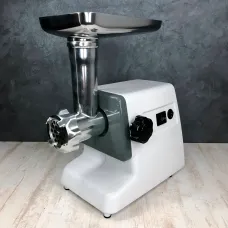 Електром'ясорубка з реверсом. Crownberg CB-4211 з 2 решітками. 2500 Вт, насадка для ковбаси та кебе