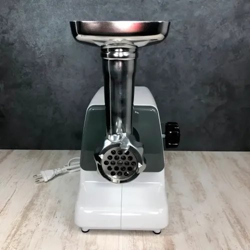 Електром'ясорубка з реверсом. Crownberg CB-4211 з 2 решітками. 2500 Вт, насадка для ковбаси та кебе - фото 3