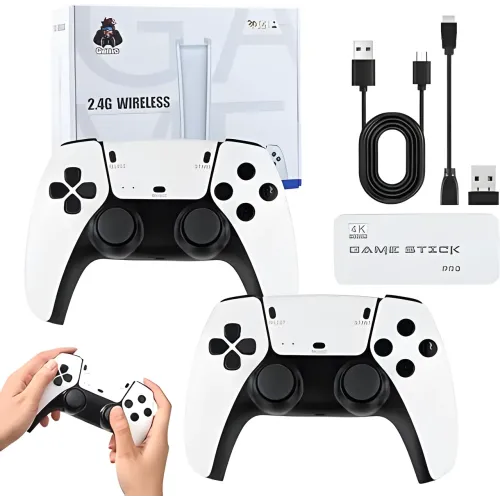 Игровая консоль, Приставка M15 64GB 4к, с 20000+ играми, два беспроводных контроллера - фото 3