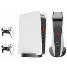 Игровая консоль, 2 беспроводных джойстика. Приставка M5 HDMI с динамиком. Game box 4K FullHd. 64Gb/128Gb