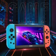 Портативная игровая консоль X80 7-дюймовый TFT экран, аркадная консоль, 16GB, 1000 игр, HD качество