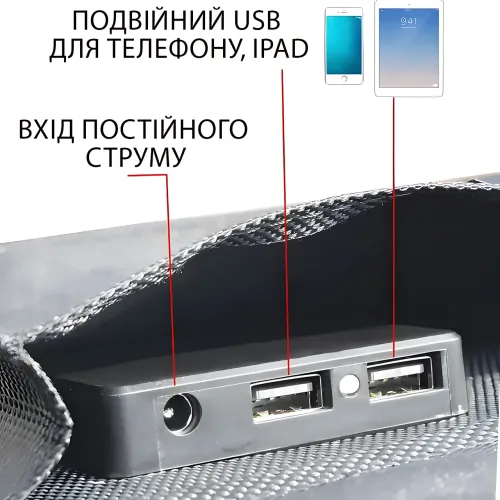 Складная портативная солнечная панель 20W на 3 секции для зарядки телефона 2 USB, Водонепроницаемая - фото 8
