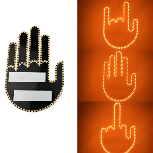 Світлодіодна рука LED-лампа з жестами для авто Hand Light з пультом керування - фото 3