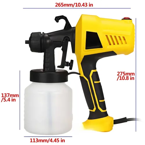 Электрический краскопульт Electric Paint Sprayer, 500W, 3 степени распыления, 800 мл - фото 10