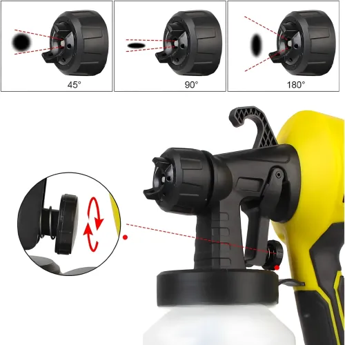 Электрический краскопульт Electric Paint Sprayer, 500W, 3 степени распыления, 800 мл - фото 4