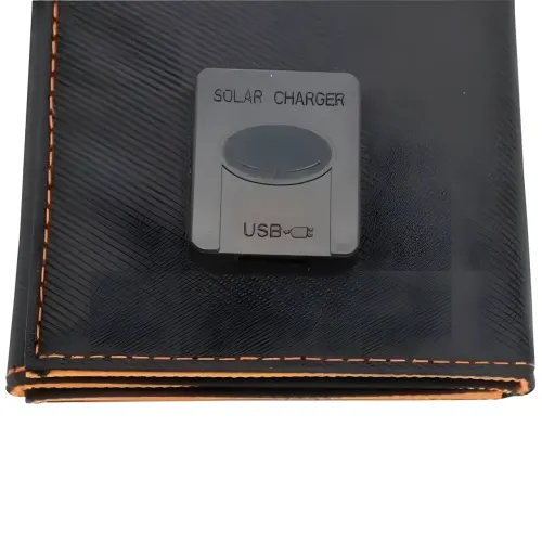 Складная солнечная панель 10W 6V на 5 секций для зарядки телефона с USB-A, USB-C, Водонепроницаемая. - фото 9