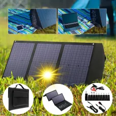 Складная портативная солнечная панель GD-ZD1845 45W 17.8V на 3 секции с USB