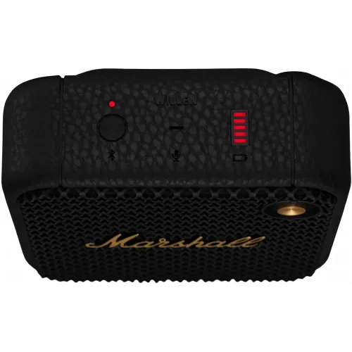Беспроводная Bluetooth 5.1 колонка Marshall Willen, время работы более 15 ч, Type-C, с микрофоном, черный цвет - фото 5