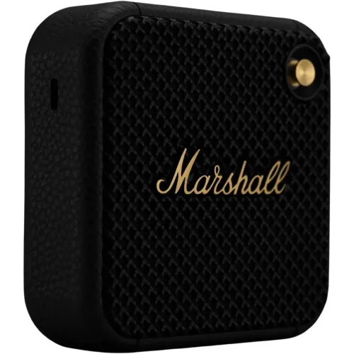 Беспроводная Bluetooth 5.1 колонка Marshall Willen, время работы более 15 ч, Type-C, с микрофоном, черный цвет - фото 3