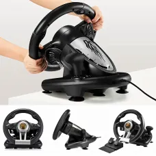 Игровой руль с педалями и коробкой передач PXN V3 PRO С поддержкой PC/PS3/PS4/X-ONE/SWITCH USB