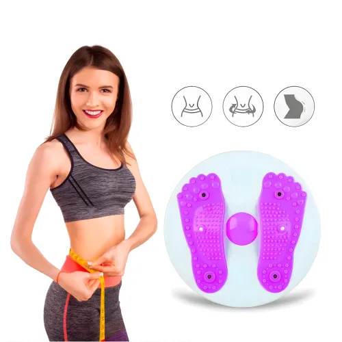 Вращающийся диск + массаж стоп Waist Twisting, 27 см. Диск здоровья для талии и мышц живота - фото 3