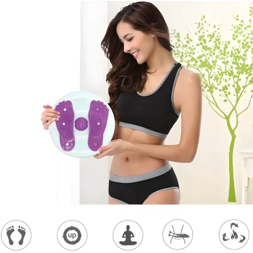Вращающийся диск + массаж стоп Waist Twisting, 27 см. Диск здоровья для талии и мышц живота - фото 8