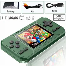 Портативная игровая мини консоль S8 с джойстиком, 500 игр, 8-битная, 3.0-дюймовый цветной ЖК-экран, RISE-Retro