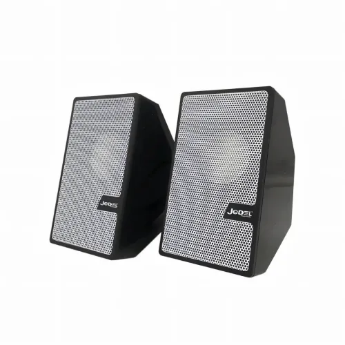 Колонки JEDEL S511, 2.0 USB+3,5 ММ, проводная стерео акустика для PC и ноутбука, 3 Вт*2, черный цвет - фото 4