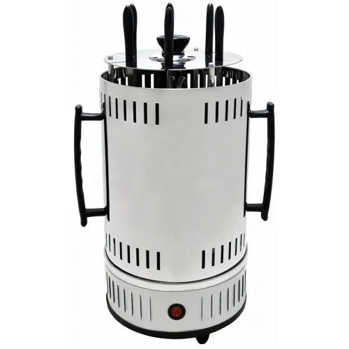 Электрошашлычница Domotec BBQ 7781, 1000 W, 6 шампуров, с защитным кожухом, чашами для стекания жира - фото 5