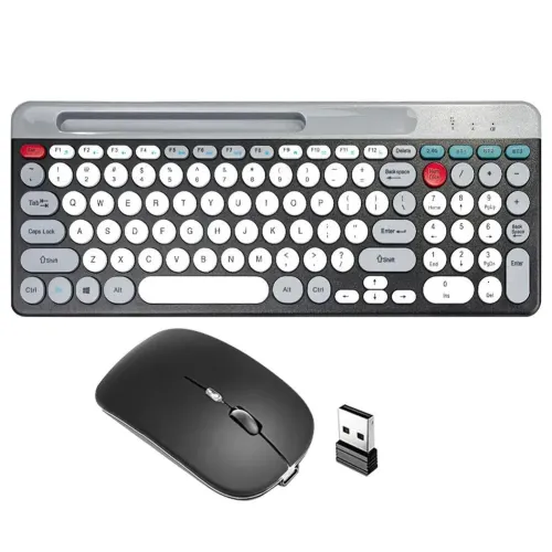 Беспроводный комплект ZYG 806, Bluetooth, полноразмерная клавиатура, оптическая мышь, USB зарядка - фото 2