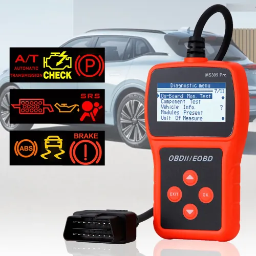 Сканер діагностичний MS309PRO OBD2, тестер несправностей двигуна, визначення DTC, заряду батареї, авто з 2006 г