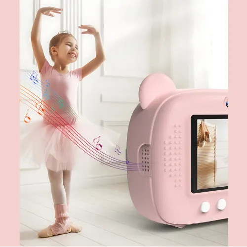 Детский фотоаппарат моментальной печати M3, 2 камеры, micro SD, аккумулятор, USB-зарядка, пластик, розовый - фото 5